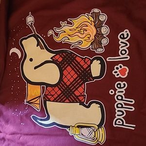 Puppie Love/ Burgundy Tee/ Labrador Camping! final sale!! End of year clearance!